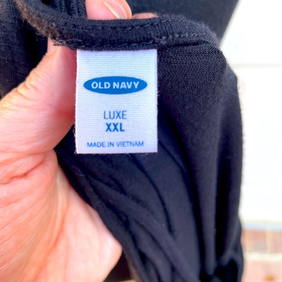 Old Navy, Sleeveless, Black, Shirt, Size XXL - Picture 3 of 3